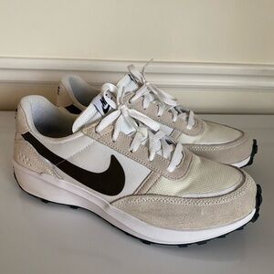 Nike Cream and Black Athletic Shoes